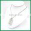 High Polishing Personalized Name tag Pendant with Laser Engraved Necklace