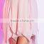 OEM Customized Halter Pink Chiffon Knee Length Cocktail Dress 2016