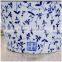 3 standard sizes jingdezhen floral painting ceramic blue and white flower pot for gardening