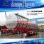 45000 liters aluminium petrol tanker semi trailer /3 axle aluminum fuel tanks for sale