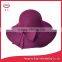 Fashion womens Wool felt hat floppy hat crushable felt hat