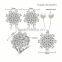 Fine Jewelry Wholesale Snowflake Pendant African Jewelry Sets Beads