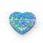 heart shape flatback cabochon opal pendant