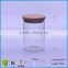 400ml Straight Sided Wide Mouth Clear Glass Food Storage Jars With Airtight Bamboo Closures