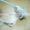 E14 CE plastic lamp holder with ring with 0.75MM2 cable 25CM