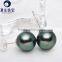tahitian aaa quality high luster black pearl earring stud