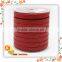 Wholesale Red Genuine Fashion Brand Flat Woven Leather String