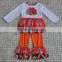 new coming brown turkey top matching orange and white chevron pants thanksgiving baby clothes