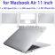 3 PCS 4H Surface Anti-scratch Screen Protector Protective Film Case Cover Kit for 11 inch Macbook Air