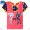 2-6y (K6252Y) 2015 kids t shirts nova kids girls t shirts children o-neck tops applique toddler clothes t shirts