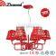 Red chandelier Modern Crystal Ceiling Lamp,ceiling light