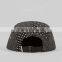 2014 Newest Woven Label Suede Brim Custom Made 5 Panel Cap