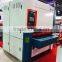 Segmental crossing sanding machine for panel