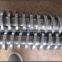 Conical twin screws extruder machine barrel and screw for PVC plastic