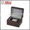 Square shaped wooden watch box