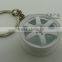 AUTO PARTS KEYCHAINS, WHEEL RIM KEYRING, WHEEL HUB KEYRING