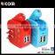 Patented car accessories and mobile accessories with 2 usb car and wall charger-UC311-Shenzhen Ricom