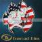 custom challenge coin with simmering effect