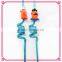 Assorted colors swirly plastic drinking straw for Halloween party