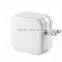 Square Foldable US Plug 4.8A Dual USB Wall Charger for iPhone Samsung and smartphone