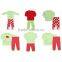 Wholesale boys girls red/green blank shirt pajamas little deer printed pajamas boutique children clothing christmas pajamas kids