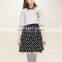 Polka Dot with Belt Chiffon Maxi Dress for Women L1347