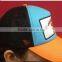 foam mesh trucker hat with custom embroidery or print