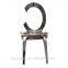 Fashion Hollow Out Stainless Steel Dining Chair