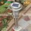 stainless steel solar garden light built-in sensor