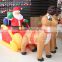 double Deer pull carts inflatable outdoor Christmas decorations