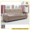 Fashion design rhombus leather recliner sofa foldable bed with metal legs