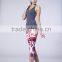 China Manufacturer Custom Design Sublimation Printed Sports Legging Yoga Capri Pants