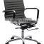 Foshan Hotsale High Backrest Lifting Black PU Leather Office Chair with Armrest