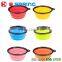 2016 Hot Luxury Pet silicone Bowl Pet Dog Folding Portable Bowls For Dog Feeders Silicone Bowls