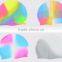 Rainbow Wholesale Low Price Customized Waterproof Silicone Adult Swimming Cap