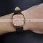 2016 Waterproof fashion women leather band quartz wrist watch