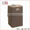 Household Essentials Coffee Linen Clothes Hamper Basket with Lid