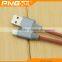 New arraival micro USB to type c cable,fishnet braided type c cable for mobile phone