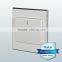 Wenzhou Manufacturer Pure White With Silver Ring 1 Gang 2 Way Electric Wall Switch
