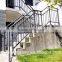 Galvanized steel stair handrail