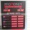 High brightness 2016 hot currency rate board