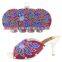 PU leather women shoes mix flower design hand bag shoes & bag set for girls