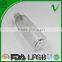 PET empty clear round 250ml plastic liquid soap bottle with flip top cap