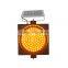 300mm solar powered yellow flashing led traffic warning light