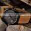 CURREN Fashion Black Dial Brown Leather Strap Men Wristwatches Military Quartz Male Casual Watch