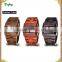 Wooden Grain Dial Men women Quartz Watch Wood Grain Print Big Black Dial Watch