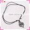 Heart with cross pendant necklace, for religion custom vintage necklace