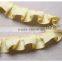 Fashional yellow 2cm width folding trims for swimwear wholesale