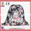 Top Quality 2015 New Fashion Escolar Backpack 3D Printing Travel Softback Man Women Mochila Flower Feminina Drawstring Bag