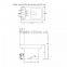 Hebei rectangular concealed water cistern ceramic toilet